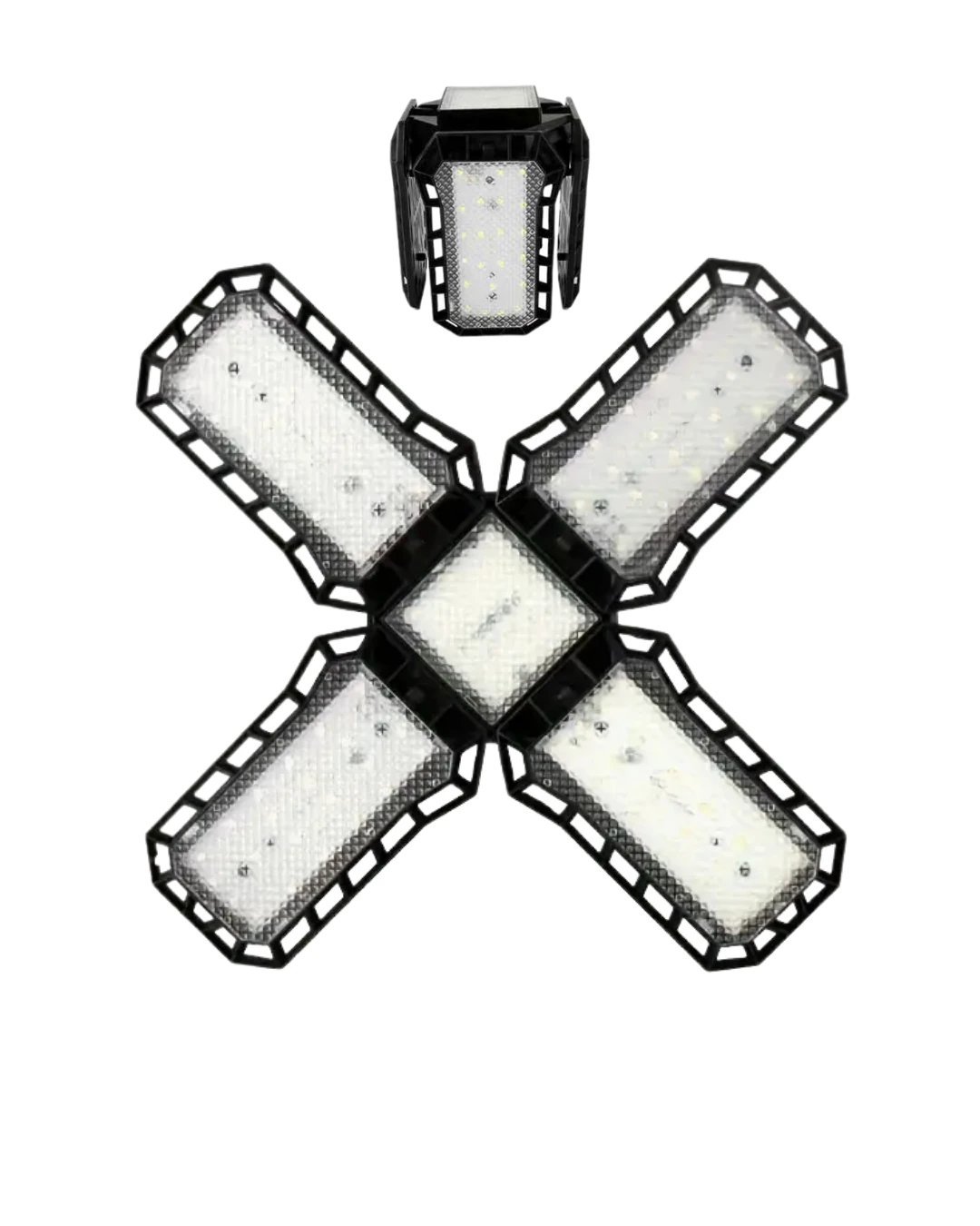 50W Dört Kanatlı Katlanabilir LED Yüksek Tavan Aydınlatma Lambası